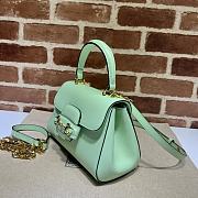 Gucci Horsebit 1955 Mini Top Handle Bag Green 22x16x10.5cm - 4