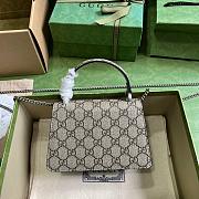 Gucci Dionysus Mini Top Handle Bag Black Beige 18x12x6cm - 3