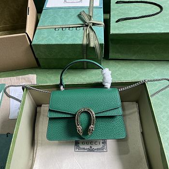 Gucci Dionysus Mini Top Handle Bag Green 18x12x6cm