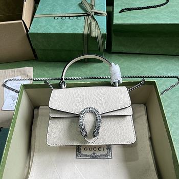 Gucci Dionysus Mini Top Handle Bag White 18x12x6cm