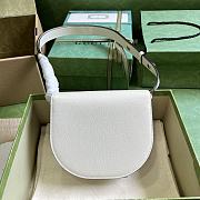 Gucci Horsebit 1955 Mini Rounded Bag White 18x17x6.5cm - 2