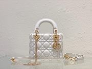 Dior Mini Lady White Lambskin 17cm - 1