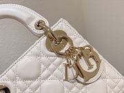 Dior Mini Lady White Lambskin 17cm - 2