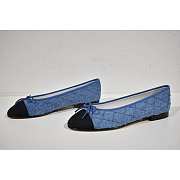 Chanel Ballet Flats Denim Blue - 5