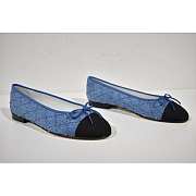 Chanel Ballet Flats Denim Blue - 3