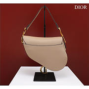 Dior Saddle with Long Strap Beige 25.5x20x6.5cm - 6