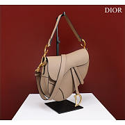 Dior Saddle with Long Strap Beige 25.5x20x6.5cm - 4