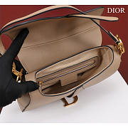 Dior Saddle with Long Strap Beige 25.5x20x6.5cm - 2