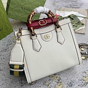 Gucci Diana Small Tote Bag White 27x24x11cm - 4