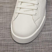 Dolce & Gabbana Portofino Logo Crest Leather Sneaker White - 4