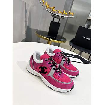 Chanel Low-top Luminous Sneakers Pink 