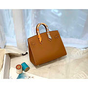 Hermes Birkin 25 Epsom Leather Handbag Gold Hardware Brown 25cm - 3