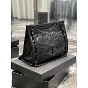 YSL Niki Shopping In Vintage Leather Black 33x27x11.5cm - 5