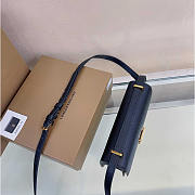 Burberry Mini TB Monogram Lock Bag Black 20x5.5x12.5cm - 6