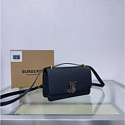 Burberry Mini TB Monogram Lock Bag Black 20x5.5x12.5cm - 5