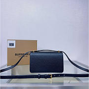 Burberry Mini TB Monogram Lock Bag Black 20x5.5x12.5cm - 3