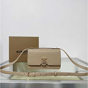 Burberry Mini TB Monogram Lock Bag Beige 20x5.5x12.5cm - 1