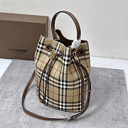 Burberry Small TB Bucket Bag Archive Beige Heather Brown 16x26x26cm - 3