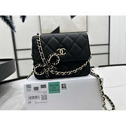 Chanel Mini Flap Caviar Black 13x5x10cm - 1