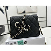 Chanel Mini Flap Caviar Black 13x5x10cm - 5