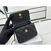 Chanel Mini Flap Caviar Black 13x5x10cm - 4