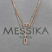Messika Diamond Necklace Move Uno Double Circle Necklace - 1