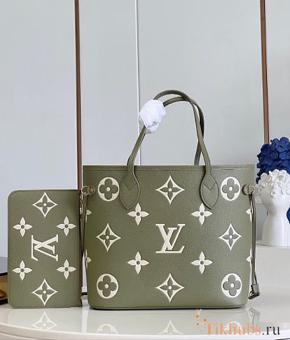 Louis Vuitton LV Neverfull MM Monogram Green 31 x 28 x 14 cm - 1