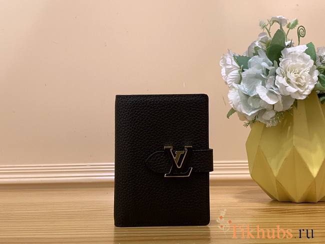 Louis Vuitton LV Wallet Vertical Black 9 x 12 x 1 cm - 1