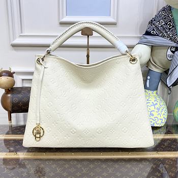 Louis Vuitton LV Artsy MM Handbag White 42x18x30cm