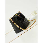 Chanel Quilted Lambskin Bag Black 22x19x17cm - 4