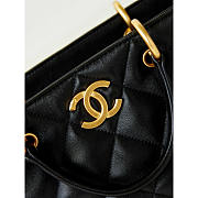 Chanel Quilted Lambskin Bag Black 22x19x17cm - 2