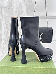 Gucci GG Studded Leather Ankle Boots 12.5cm - 2