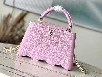 Louis Vuitton LV Capucines BB Light Pink 27x18x9cm