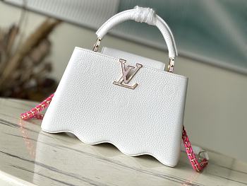 Louis Vuitton LV Capucines BB White 27x18x9cm