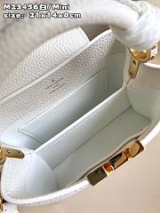 Louis Vuitton LV Capucines Mini White 21cm - 6