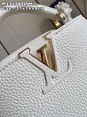 Louis Vuitton LV Capucines Mini White 21cm - 2