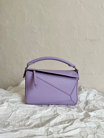 Loewe Purple Puzzle Small Shoulder Bag 24x16x10cm