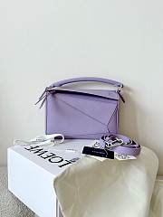 Loewe Purple Puzzle Small Shoulder Bag 24x16x10cm - 3