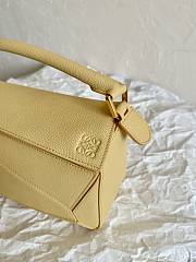 Loewe Light Yellow Puzzle Small Shoulder Bag 24x16x10cm - 2