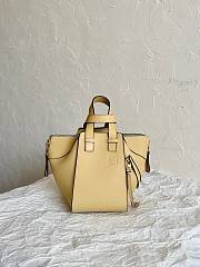 Loewe Compact Hammock Satin Calfskin Light Yellow 20.8x14.4x19.5cm - 1