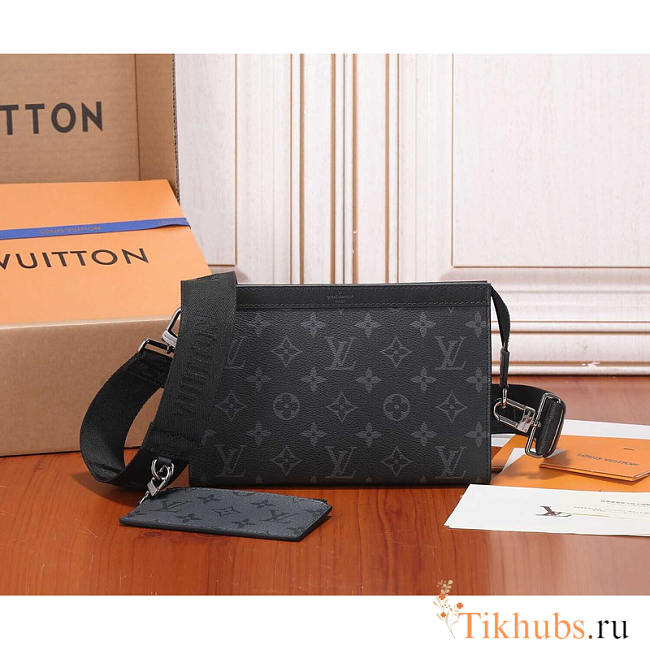 Louis Vuitton LV Gaston Wearable Wallet Black 22x14.5x4.5cm - 1