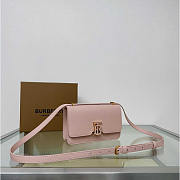 Burberry Mini TB Monogram Lock Bag Pink 20x5.5x12.5cm - 3