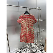 Valentino Toile Iconographe Light Short Dress Red - 2