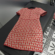 Valentino Toile Iconographe Light Short Dress Red - 3