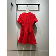 Valentino Crepe Couture Minidress Red - 2