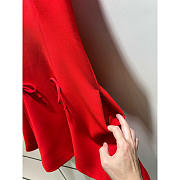 Valentino Crepe Couture Minidress Red - 5