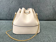 Valentino Mini Bucket Bag Vlogo Sigbature Chain White 20x18x7cm - 5