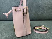 Valentino Mini Vlogo Signature Bucket Bag Nappa Leather Pink 12x18x10cm - 3