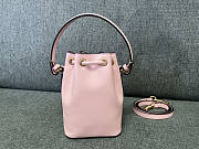 Valentino Mini Vlogo Signature Bucket Bag Nappa Leather Pink 12x18x10cm - 2