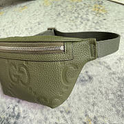 Gucci Jumbo GG Small Belt Bag Khaki Green 23x13x5cm - 4